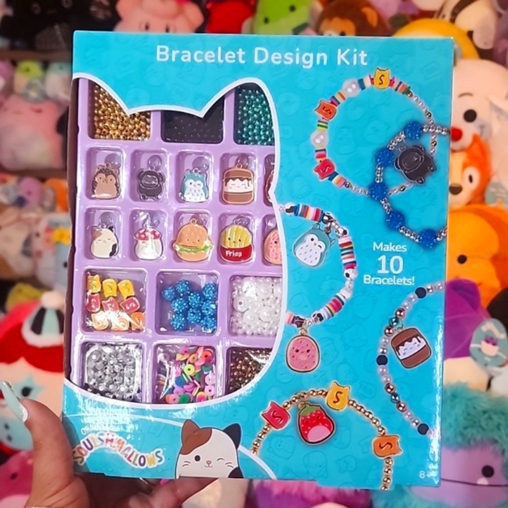 SQUISHMALLOWS 📿 Bracelet Design Kit with 10 Charms Original Squishmallow NIB